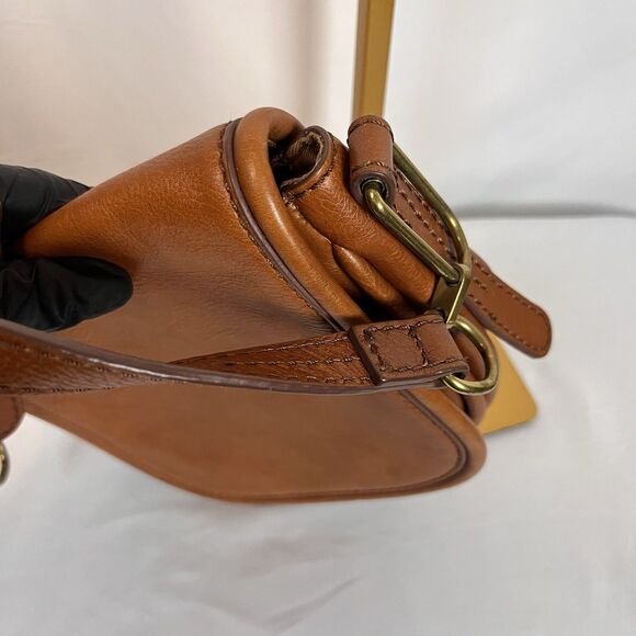 Vtg Fossil Mini Saddle Bag Handbag Purse Messenger Bag Crossbody Mail Small - Picture 10 of 12